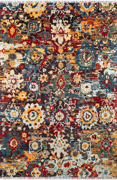 Chobi Multicolor Hand Knotted 6'0" X 9'1"  Area Rug 700-146906