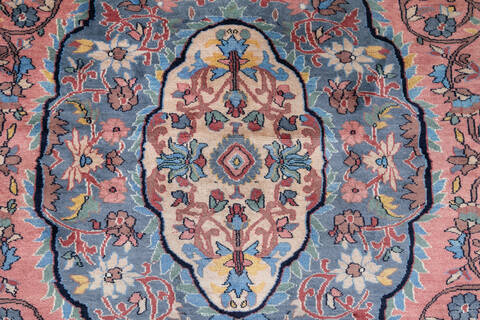 Pak-Persian Beige Hand Knotted 104 X 128 Area Rug 700-146910 Image 4