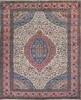 Pak-Persian Beige Hand Knotted 104 X 128 Area Rug 700-146910 Thumb 0