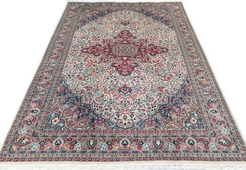 Pak-Persian Beige Hand Knotted 70 X 104 Area Rug 700-146912 Image 1
