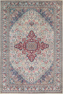 Pak-Persian Beige Hand Knotted 7'0" X 10'4"  Area Rug 700-146912