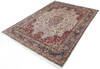 Pak-Persian Beige Hand Knotted 70 X 102  Area Rug 700-146913 Thumb 2