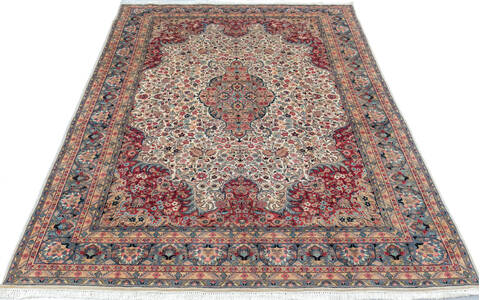 Pak-Persian Beige Hand Knotted 70 X 911 Area Rug 700-146916 Image 1