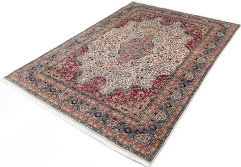 Pak-Persian Beige Hand Knotted 70 X 911 Area Rug 700-146916 Image 2