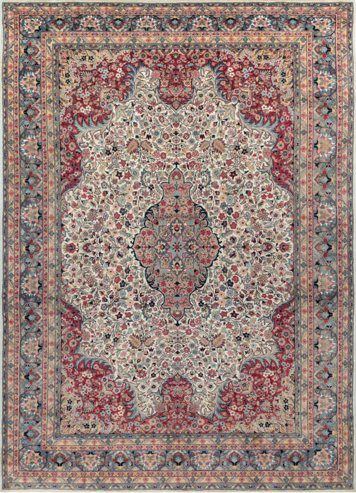 Pak-Persian Beige Hand Knotted 70 X 911 Area Rug 700-146916 Image 0