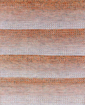 Modern-Contemporary Multicolor Hand Knotted 6'0" X 9'0"  Area Rug 902-146936