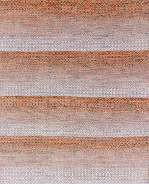 Modern-Contemporary Multicolor Hand Knotted 9'0" X 12'0"  Area Rug 902-146938