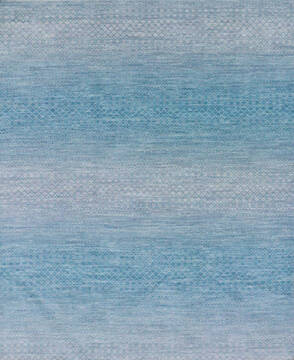Indian Modern-Contemporary Multicolor Rectangle 8x10 ft Wool Carpet 146946