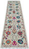 Chobi Grey Runner Hand Knotted 29 X 108 Area Rug 700-146958 Thumb 1