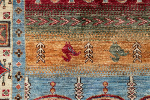 Chobi Multicolor Hand Knotted 611 X 101 Area Rug 700-146962 Image 6