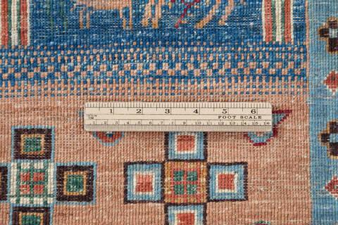 Chobi Multicolor Hand Knotted 611 X 101 Area Rug 700-146962 Image 8