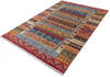 Chobi Multicolor Hand Knotted 611 X 101  Area Rug 700-146962 Thumb 2