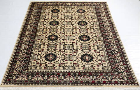 Khan Mohammadi Beige Hand Knotted 57 X 711 Area Rug 700-146963 Image 1
