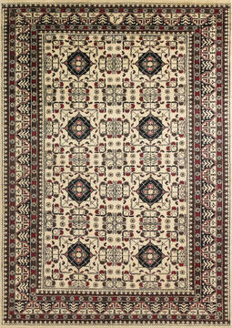 Khan Mohammadi Beige Hand Knotted 5'7" X 7'11"  Area Rug 700-146963
