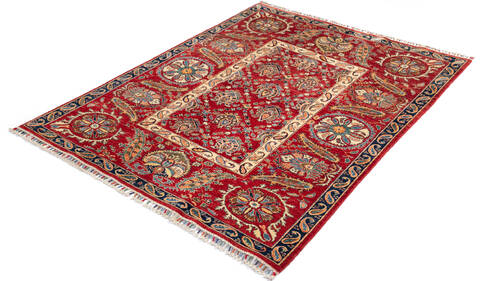 Chobi Red Hand Knotted 57 X 75 Area Rug 700-146965 Image 2