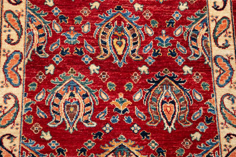 Chobi Red Hand Knotted 57 X 75 Area Rug 700-146965 Image 6