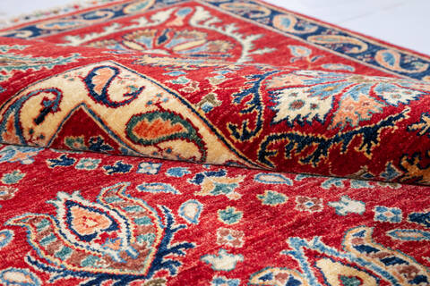 Chobi Red Hand Knotted 57 X 75 Area Rug 700-146965 Image 7