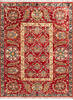 Chobi Red Hand Knotted 57 X 75 Area Rug 700-146965 Thumb 0