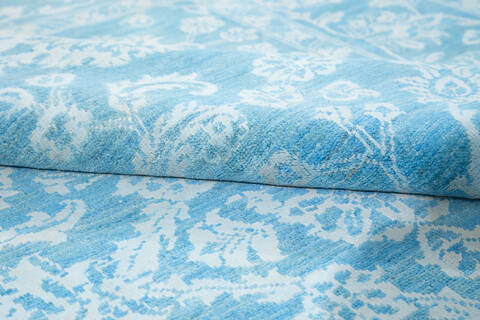 Chobi Blue Hand Knotted 57 X 76 Area Rug 700-146967 Image 7