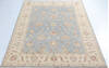 Chobi Blue Hand Knotted 58 X 710  Area Rug 700-146969 Thumb 1