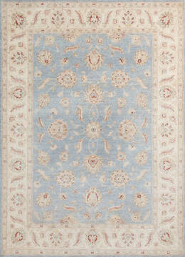 Chobi Blue Hand Knotted 5'8" X 7'10"  Area Rug 700-146969