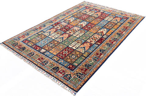Chobi Blue Hand Knotted 65 X 98 Area Rug 700-146971 Image 2
