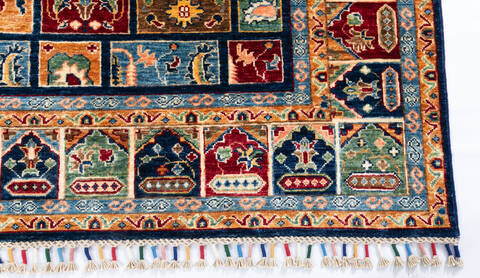 Chobi Blue Hand Knotted 65 X 98 Area Rug 700-146971 Image 3