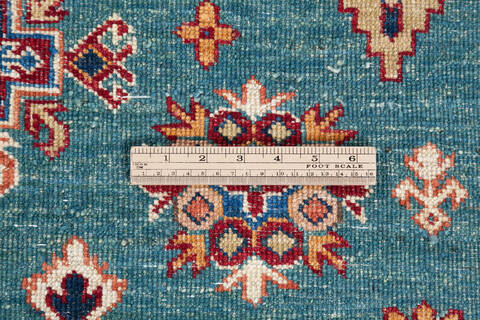 Kazak Green Hand Knotted 55 X 83 Area Rug 700-146974 Image 8