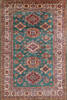 Kazak Green Hand Knotted 55 X 83  Area Rug 700-146974 Thumb 0