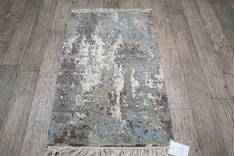 Jaipur Grey Hand Knotted 2'0" X 3'0"  Area Rug 124-146979
