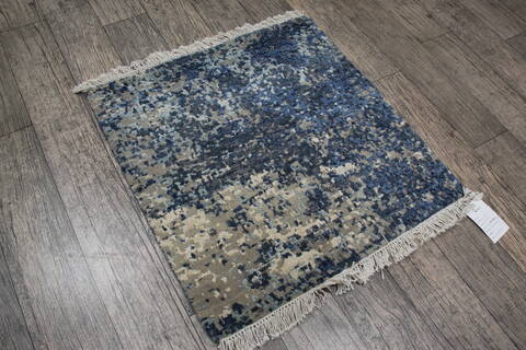 Jaipur Blue Square Hand Knotted 20 X 20 Area Rug 124-146984 Image 1