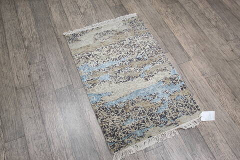 Jaipur Grey Hand Knotted 20 X 30 Area Rug 124-146986 Image 1