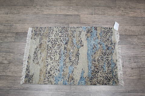 Jaipur Grey Hand Knotted 20 X 30 Area Rug 124-146986 Image 3