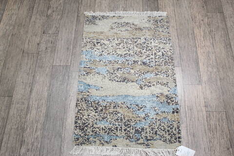 Jaipur Grey Hand Knotted 20 X 30 Area Rug 124-146986 Image 0