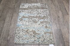 Jaipur Grey Hand Knotted 2'0" X 3'0"  Area Rug 124-146987