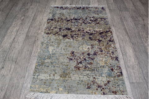 Jaipur Grey Runner Hand Knotted 26 X 311 Area Rug 124-146991 Image 5