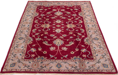 Pak-Persian Red Hand Knotted 60 X 90 Area Rug 700-146996 Image 1