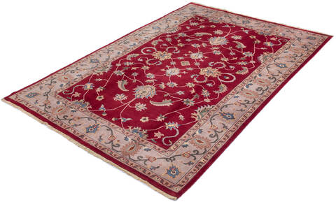 Pak-Persian Red Hand Knotted 60 X 90 Area Rug 700-146996 Image 2