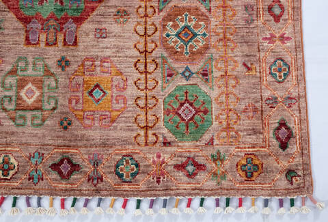 Chobi Brown Hand Knotted 58 X 83 Area Rug 700-147000 Image 3