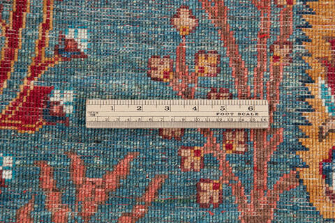 Chobi Green Hand Knotted 35 X 54 Area Rug 700-147006 Image 6
