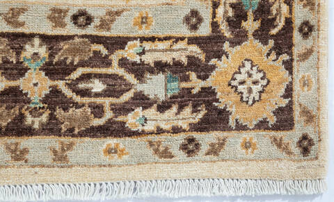 Chobi Beige Hand Knotted 40 X 511 Area Rug 700-147010 Image 5
