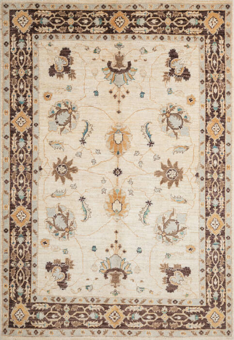 Chobi Beige Hand Knotted 40 X 511 Area Rug 700-147010 Image 0
