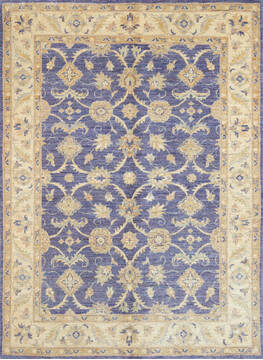 Afghan Chobi Purple Rectangle 4x6 ft Wool Carpet 147011