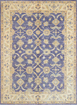 Chobi Purple Hand Knotted 4'0" X 5'10"  Area Rug 700-147011