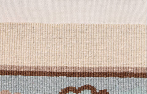 Asian Inspired Beige Hand Knotted 120 X 90 Area Rug 254-147019 Image 1