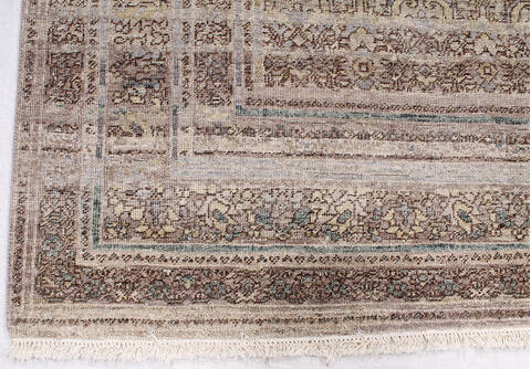 Geometric Beige Hand Knotted 80 X 100 Area Rug 700-147022 Image 4