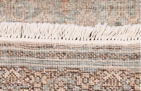 Geometric Grey Hand Knotted 80 X 100 Area Rug 700-147023 Image 3