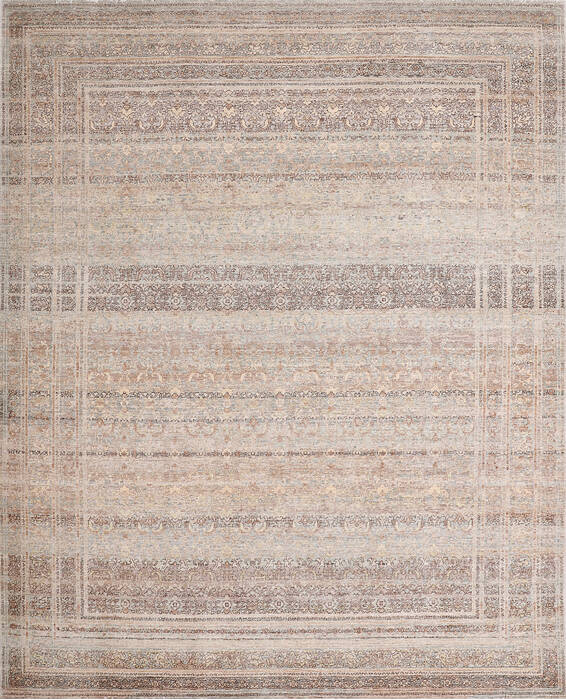 Geometric Grey Hand Knotted 80 X 100 Area Rug 700-147023 Image 0