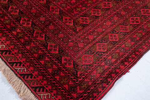Khan Mohammadi Red Hand Knotted 66 X 911 Area Rug 700-147027 Image 3