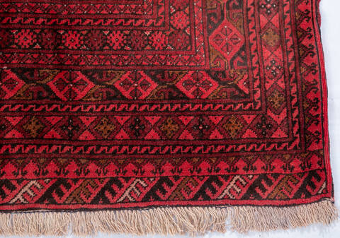 Khan Mohammadi Red Hand Knotted 66 X 911 Area Rug 700-147027 Image 4